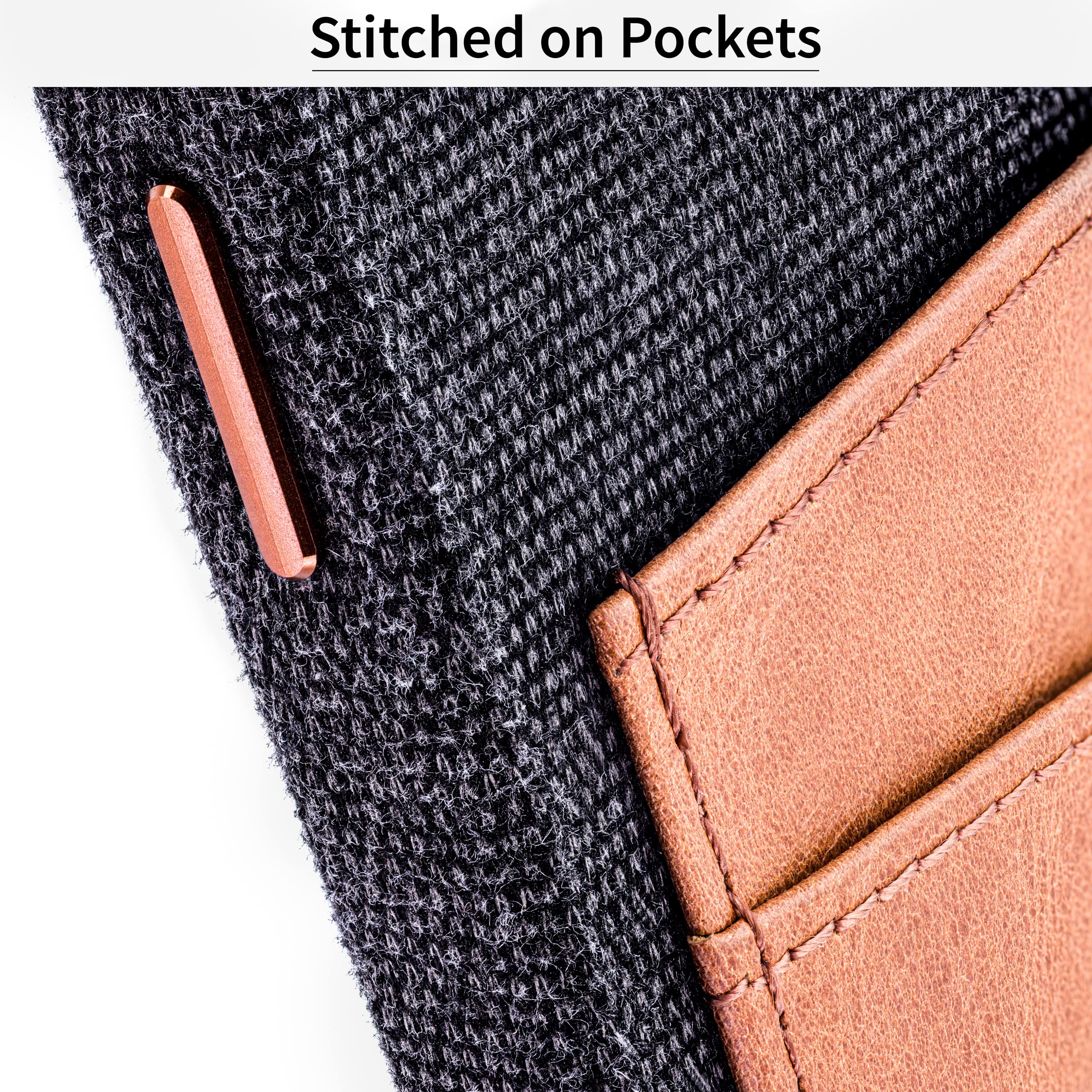 Foto 8 pulgar | Tarjetero Dockem Fabric Para Iphone 13 Pro 6.1 Con Cartera Gris - Venta Internacional.