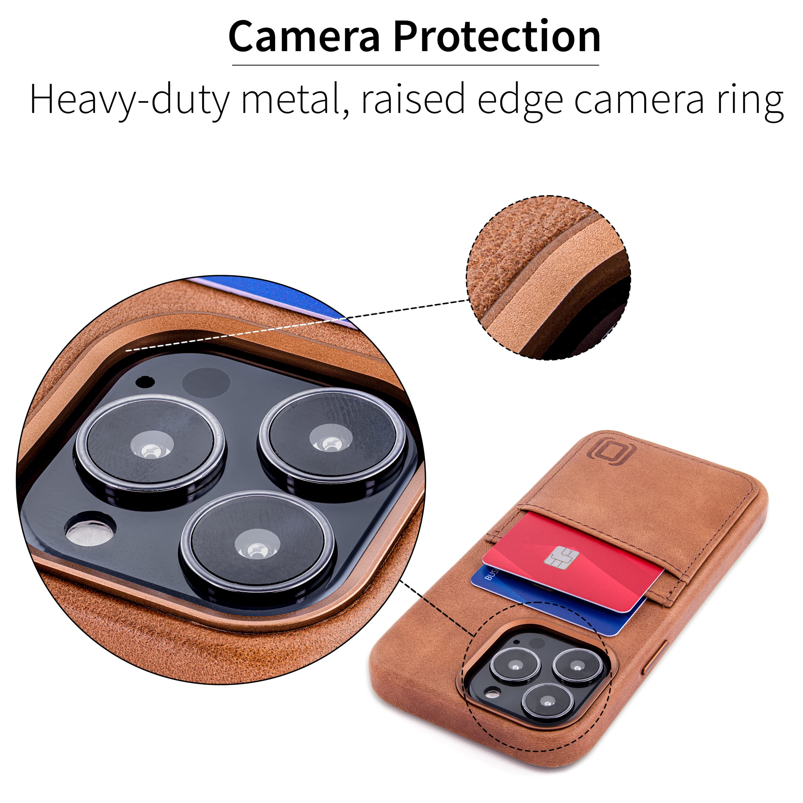 Foto 5 pulgar | Funda De Piel Auténtica Dockem Para Iphone 13 Pro Light Bro - Venta Internacional.