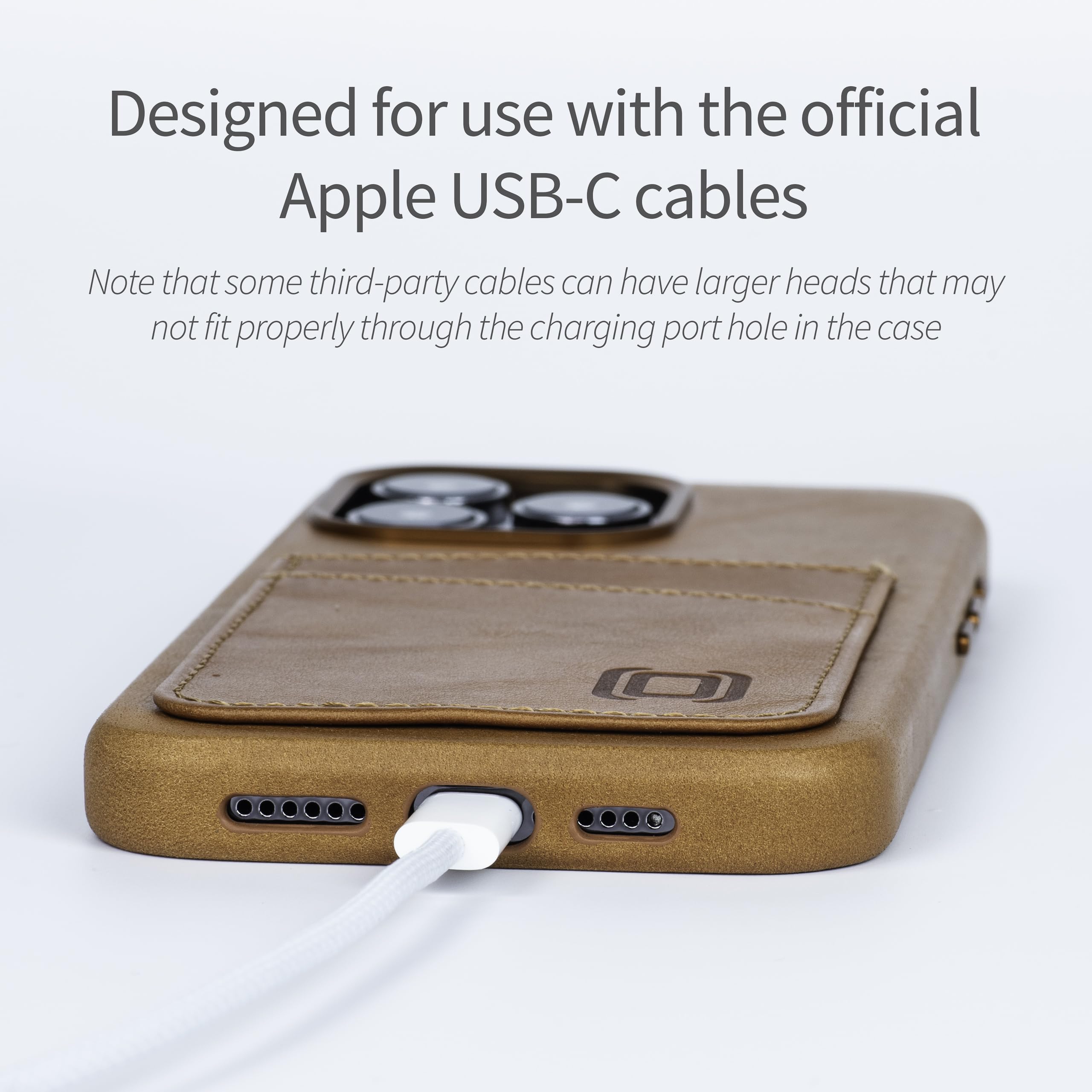 Foto 3 | Tarjetero Dockem De Piel Auténtica Para Iphone 15 Pro Max, Color Marrón - Venta Internacional.