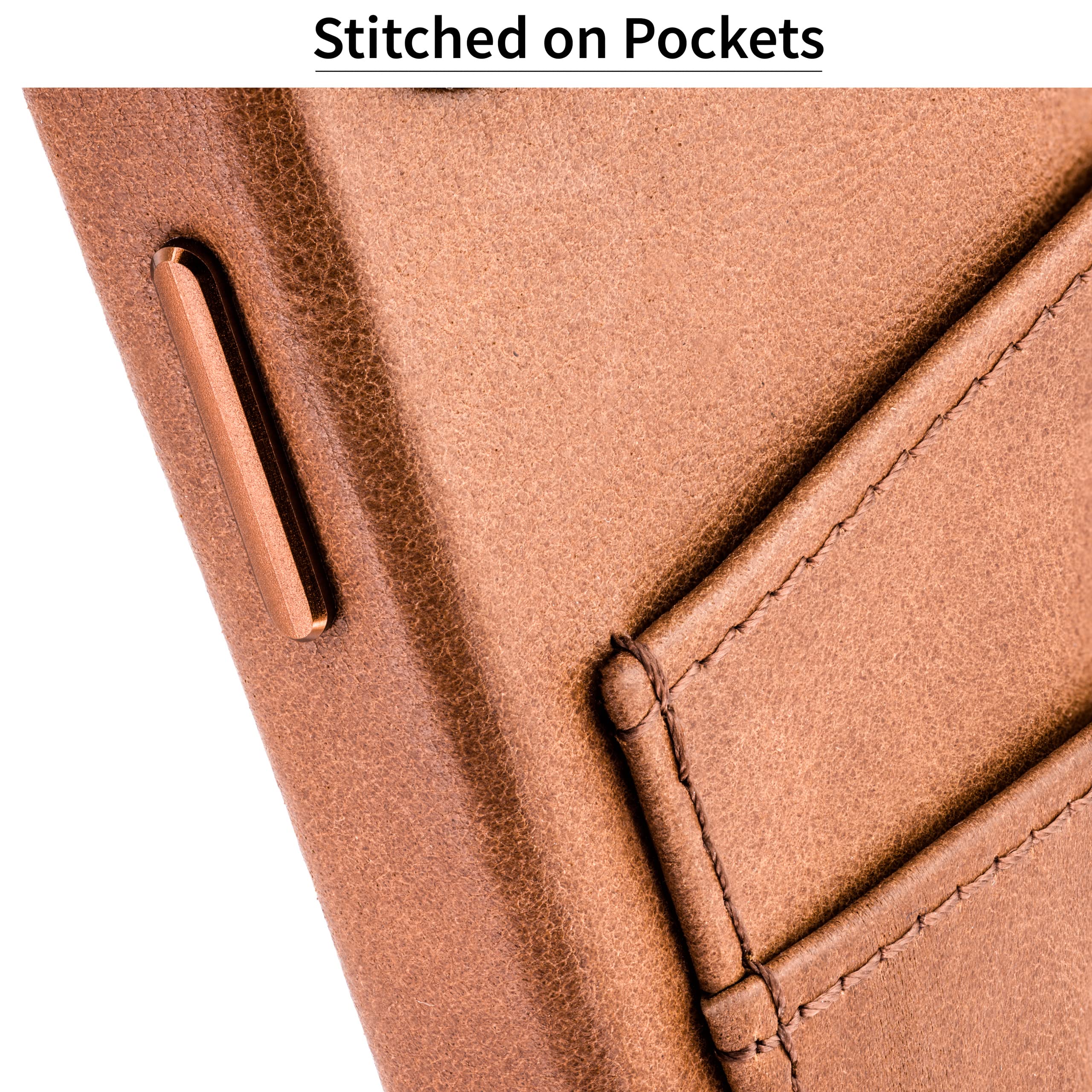Foto 7 | Tarjetero Dockem De Piel Auténtica Para Iphone 13, Color Marrón Claro - Venta Internacional.