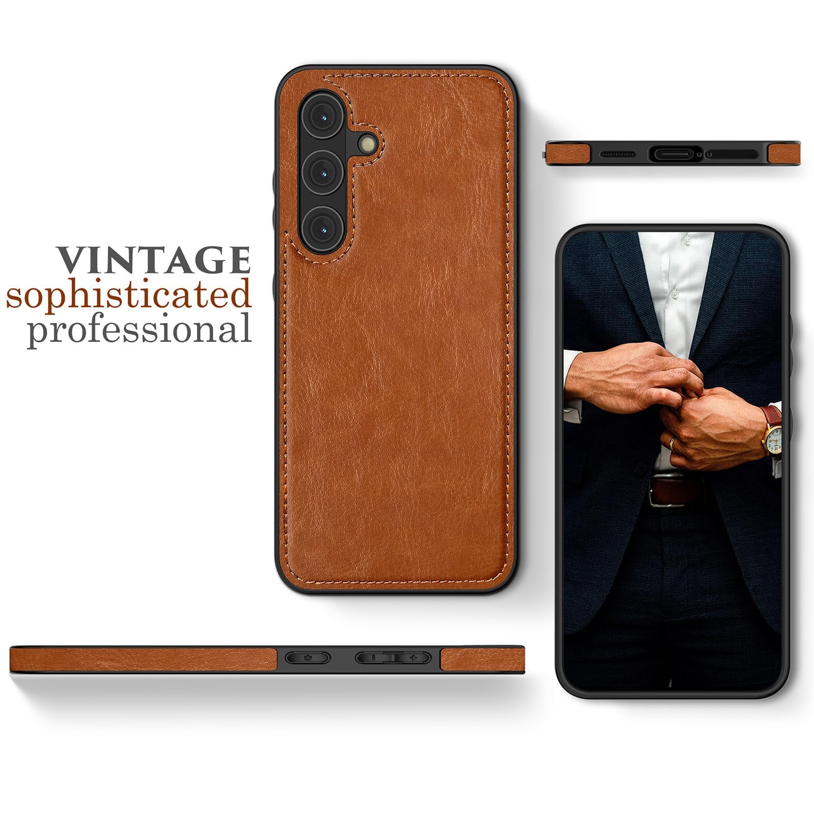Foto 3 pulgar | Funda De Teléfono Lohasic Para Samsung Galaxy S24 Plus De Piel Sintética - Venta Internacional.