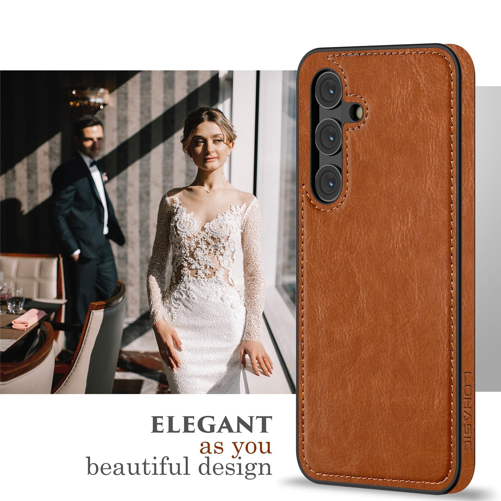 Foto 4 pulgar | Funda De Teléfono Lohasic Para Samsung Galaxy S24 Plus De Piel Sintética - Venta Internacional.