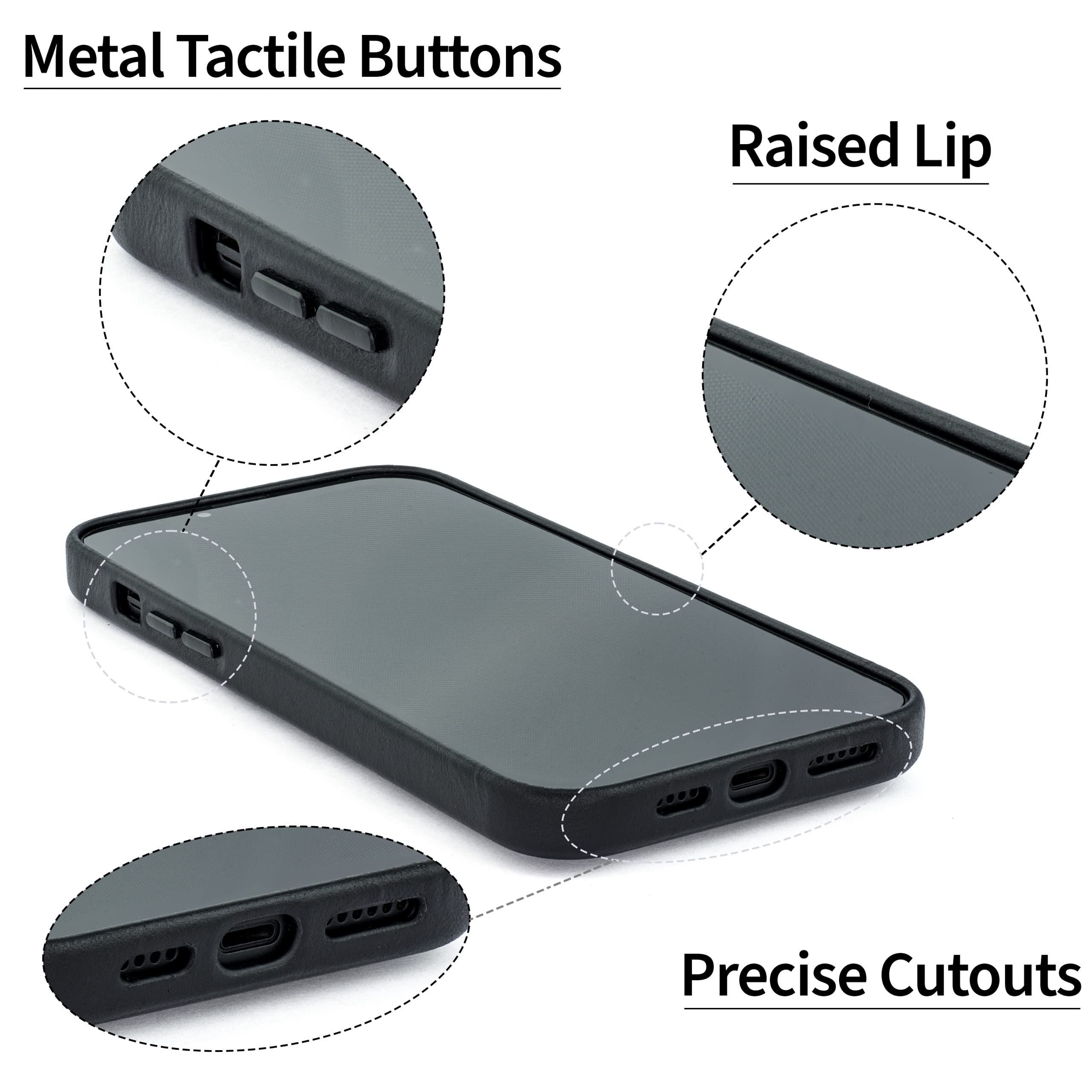 Foto 6 pulgar | Tarjetero Dockem Para Iphone 14 Pro, Piel Auténtica, Color Negro - Venta Internacional.