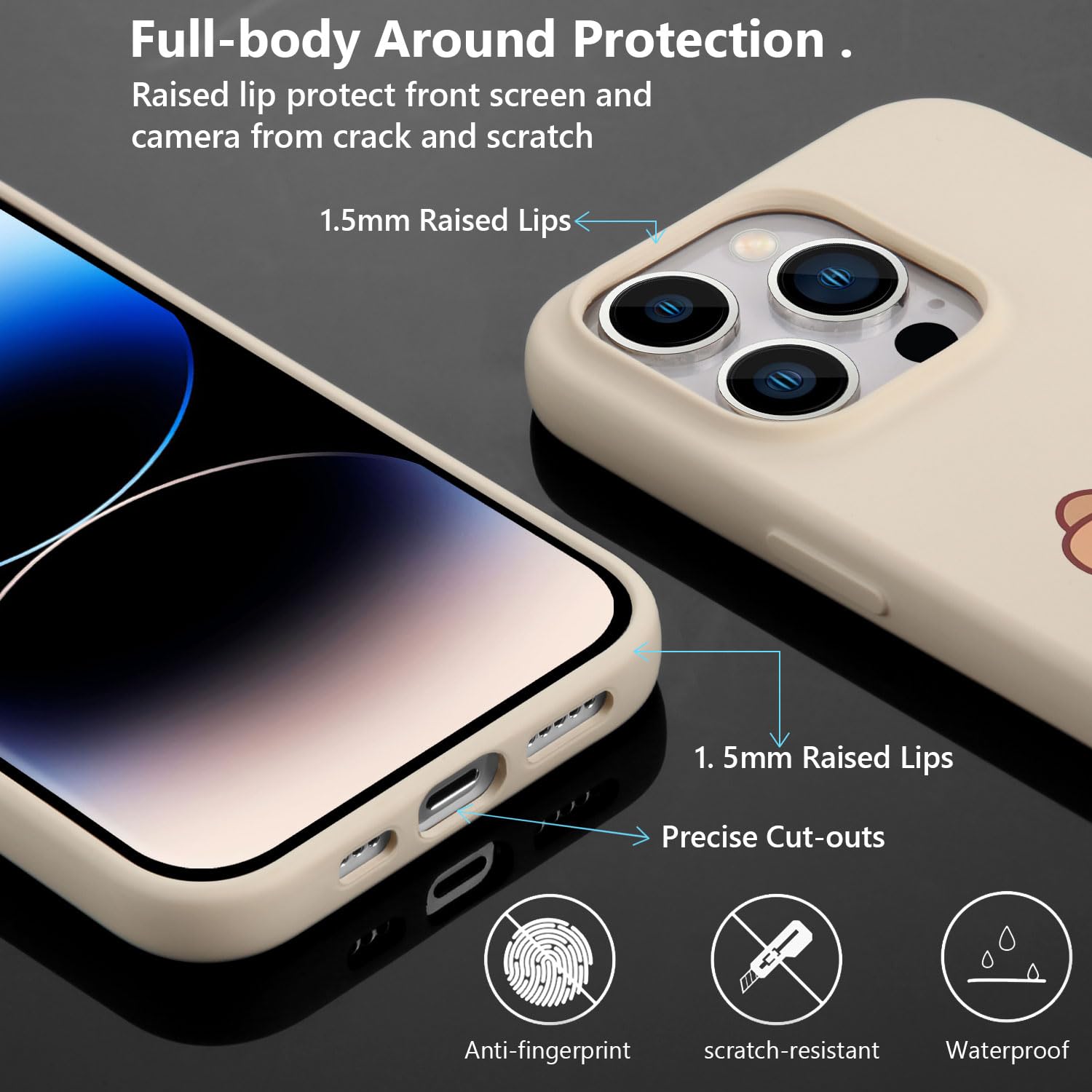 Foto 2 | Funda De Teléfono Joyland Cute Capybara De Silicona Líquida Para Iphone 12 P - Venta Internacional.