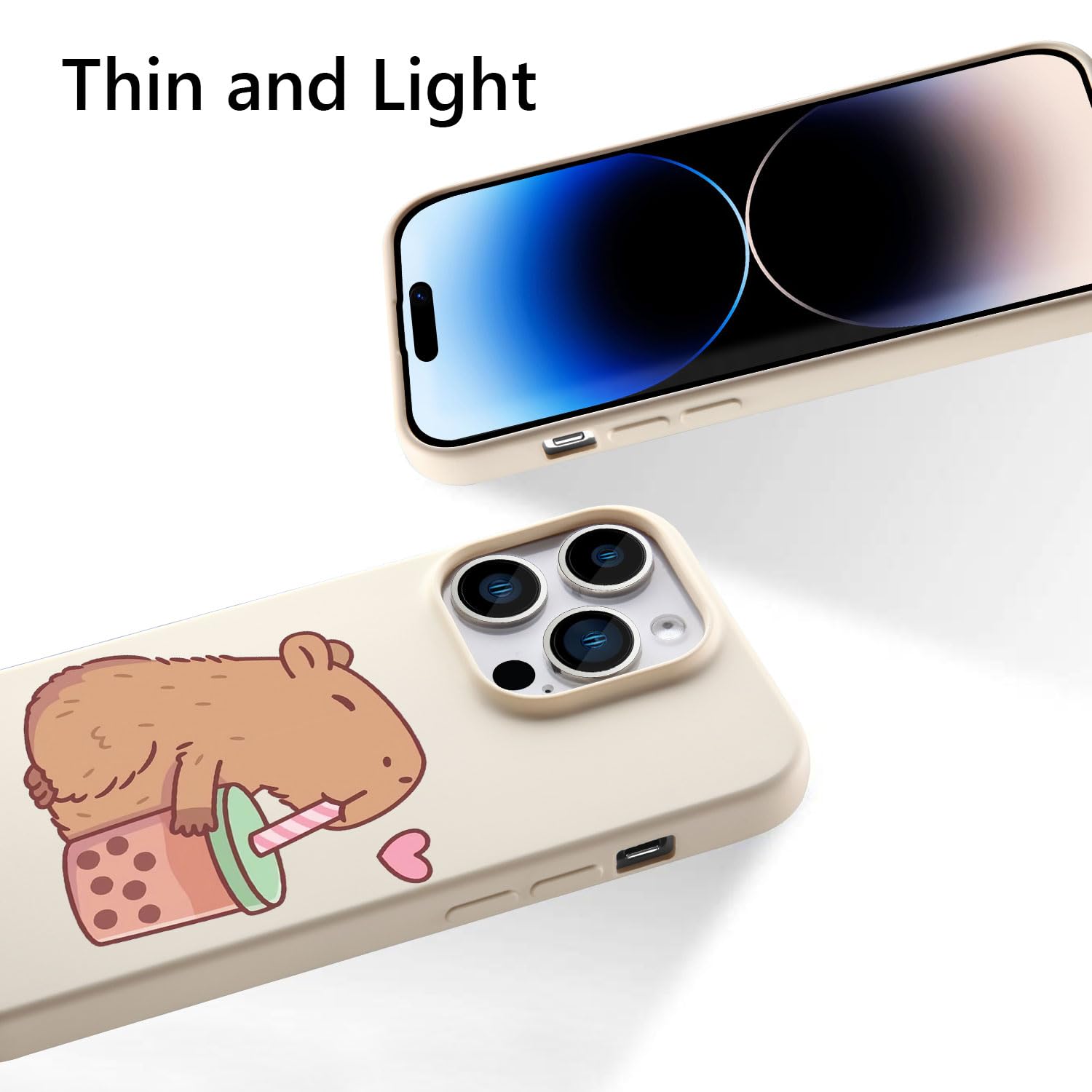 Foto 6 | Funda De Teléfono Joyland Cute Capybara De Silicona Líquida Para Iphone 12 P - Venta Internacional.