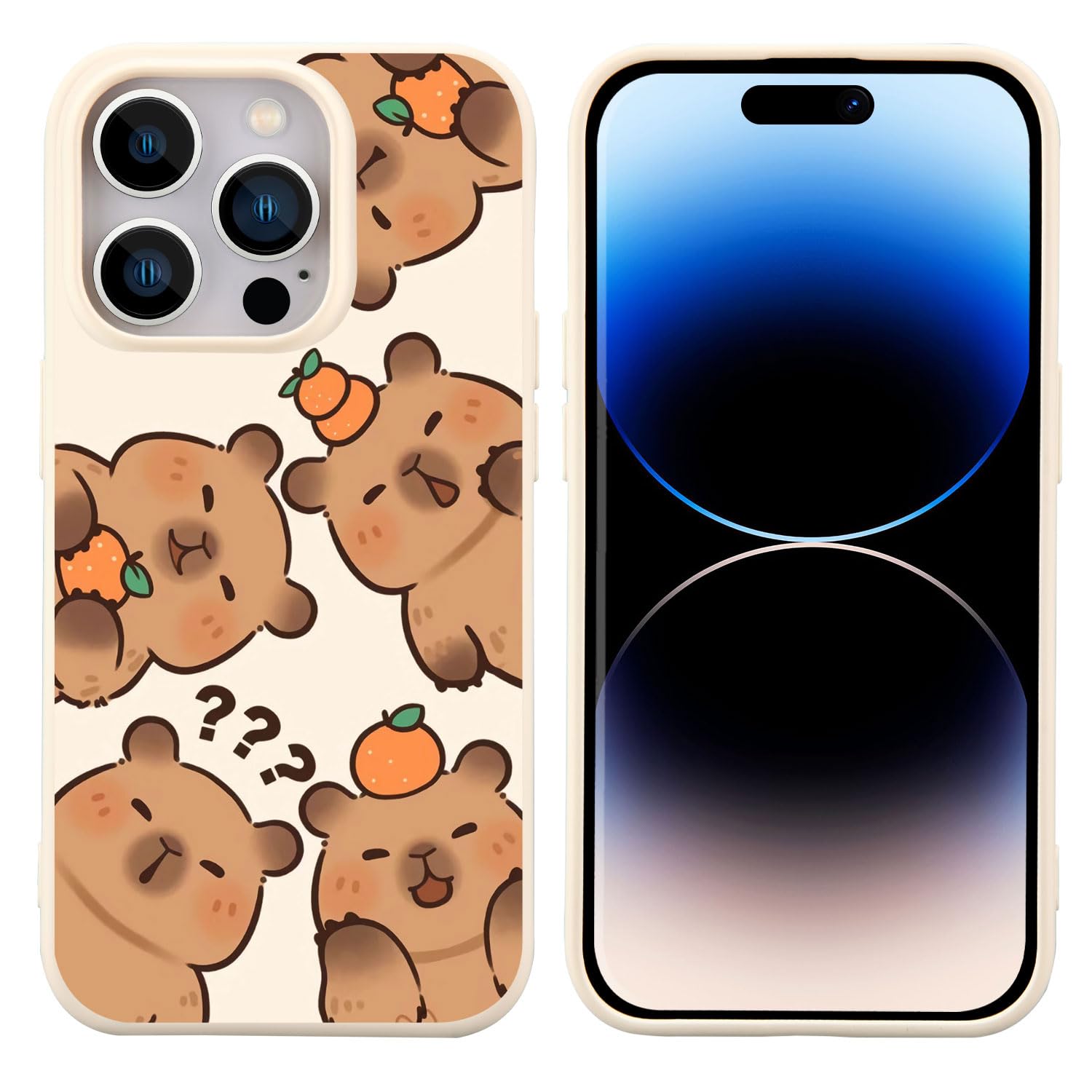 Foto 1 | Funda Para Teléfono Joyland Cute Orange Capybara Para Iphone 15 Pro De 6.1 Pulgadas - Venta Internacional.