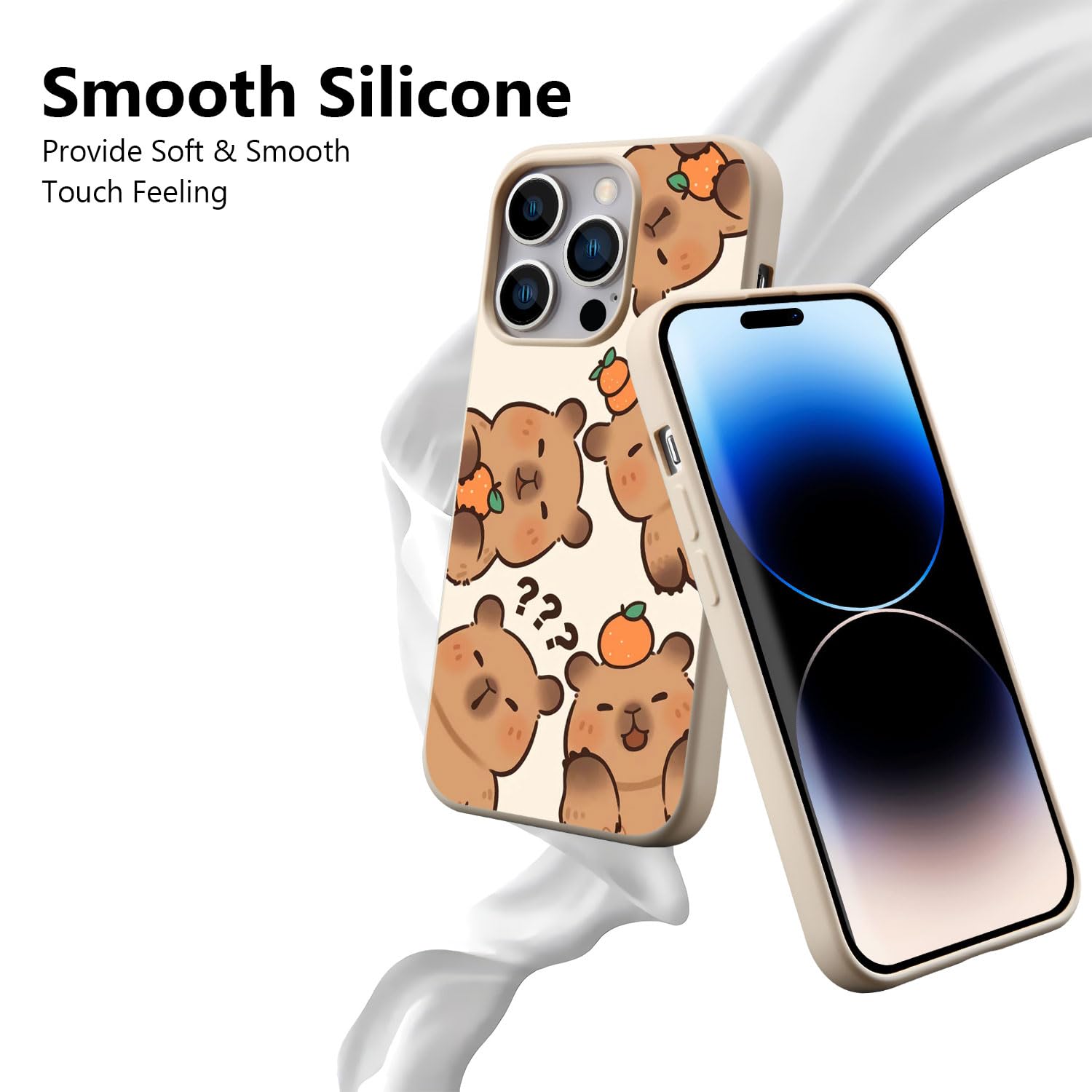 Foto 4 | Funda Para Teléfono Joyland Cute Orange Capybara Para Iphone 15 Pro De 6.1 Pulgadas - Venta Internacional.