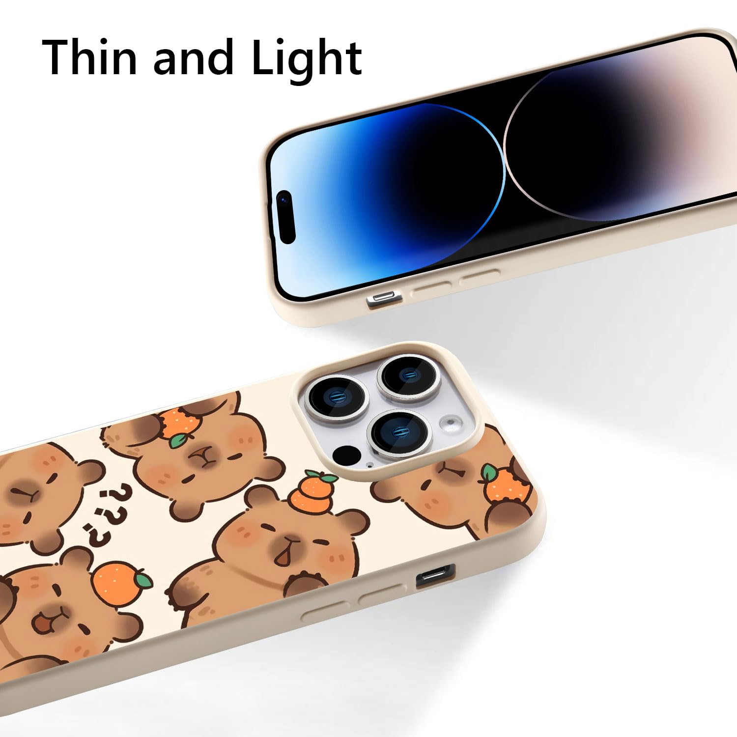 Foto 7 pulgar | Funda Para Teléfono Joyland Cute Orange Capybara Para Iphone 15 Pro De 6.1 Pulgadas - Venta Internacional.