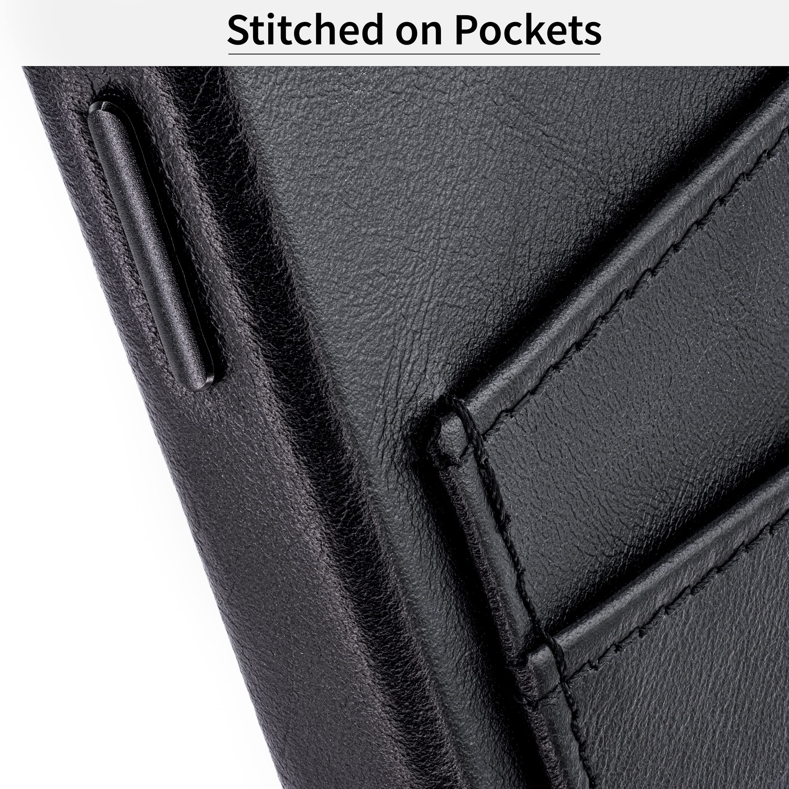 Foto 8 pulgar | Funda de Piel Auténtica Dockem Negra para iPhone 13 Pro - Venta Internacional