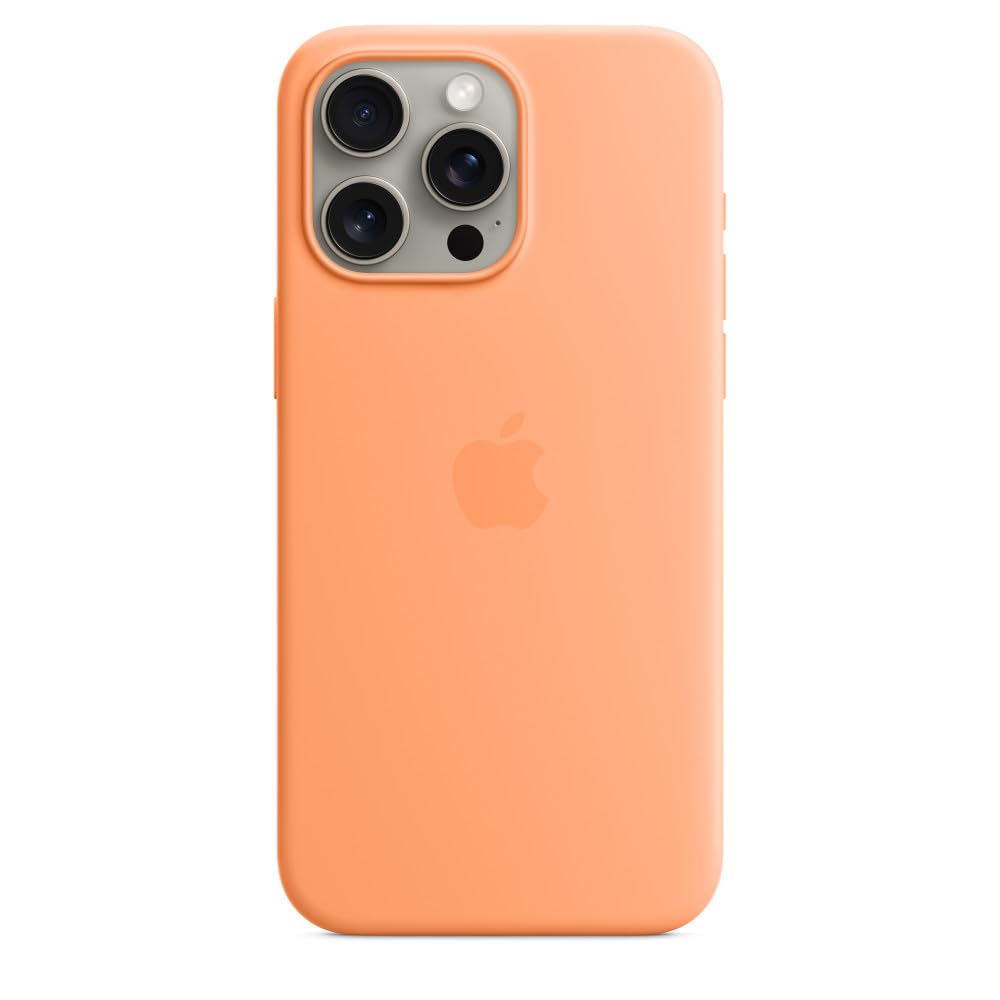 Funda Para Teléfono Apple Iphone 15 Pro Max De Silicona Con Magsafe Orange - Venta Internacional.