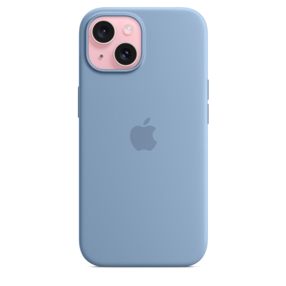 Foto 3 pulgar | Funda De Silicona Para Apple Iphone 15 Con Magsafe Winter Blue - Venta Internacional.