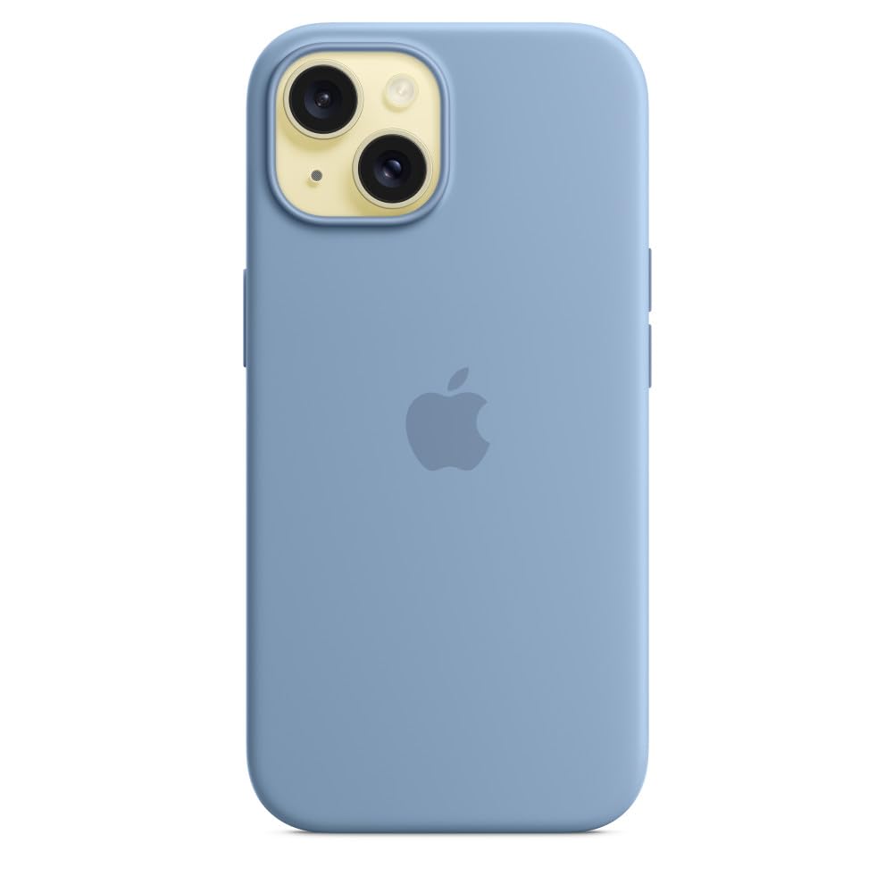 Foto 4 pulgar | Funda De Silicona Para Apple Iphone 15 Con Magsafe Winter Blue - Venta Internacional.