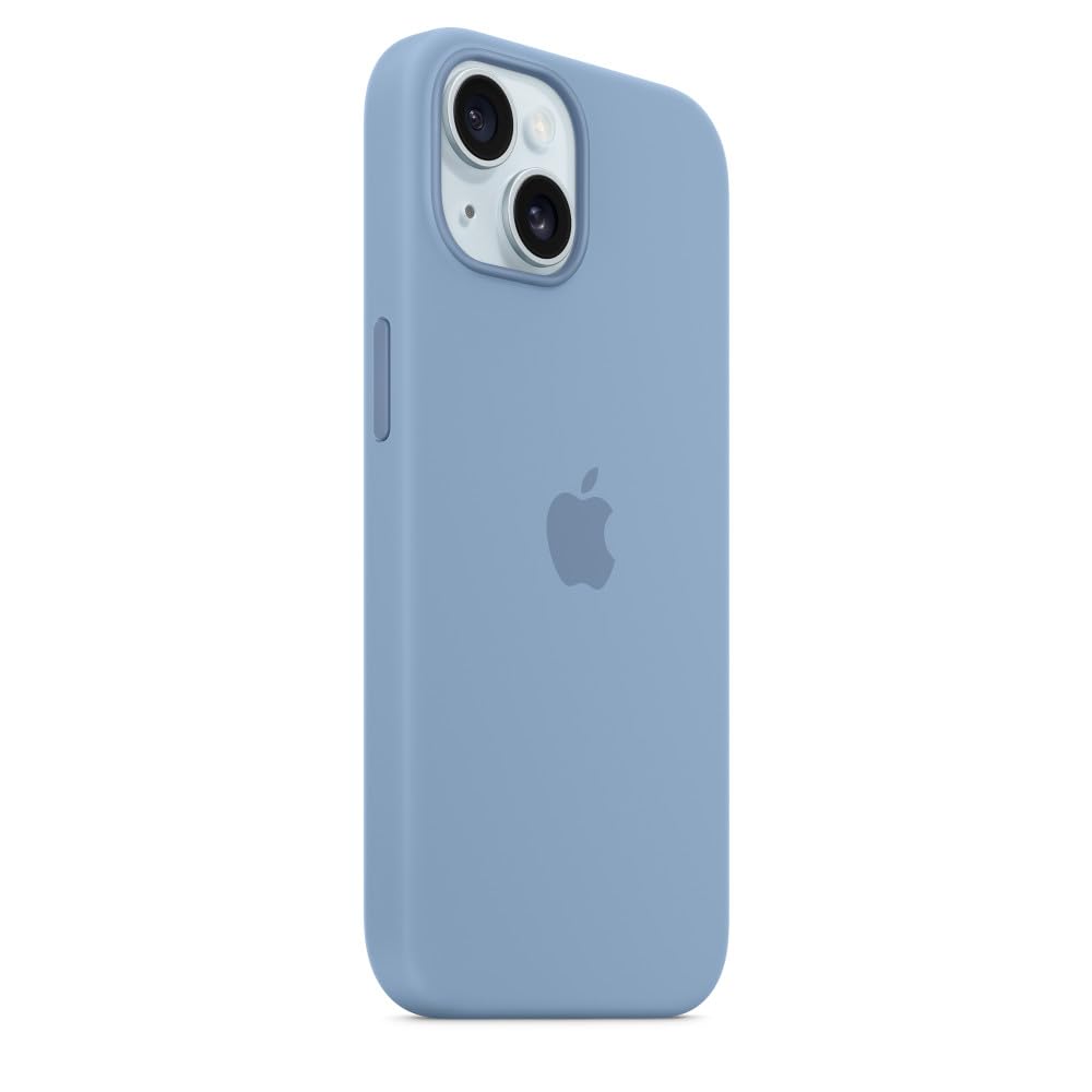 Foto 7 pulgar | Funda De Silicona Para Apple Iphone 15 Con Magsafe Winter Blue - Venta Internacional.