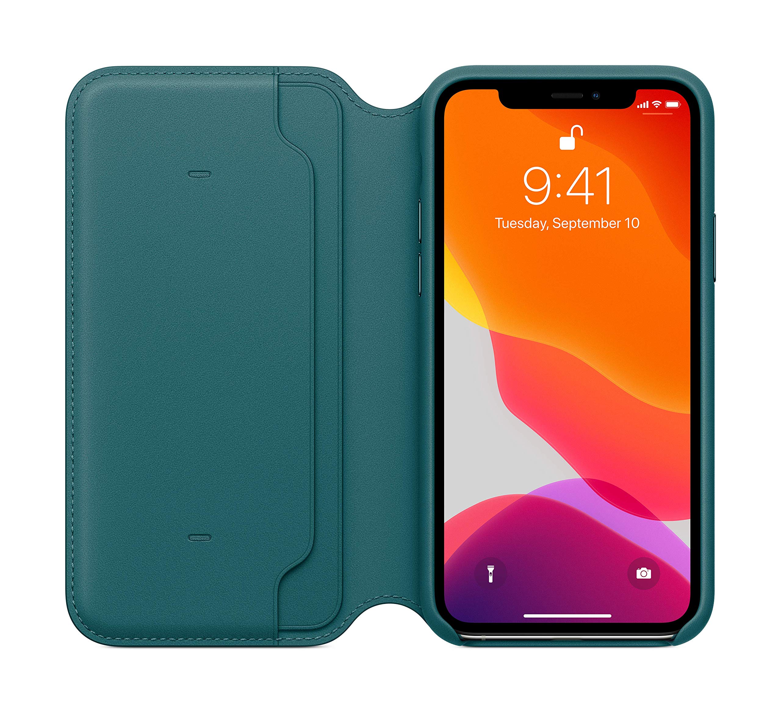 Foto 5 pulgar | Funda Tipo Folio de Piel Para Apple Iphone 11 Pro Peacock - Venta Internacional