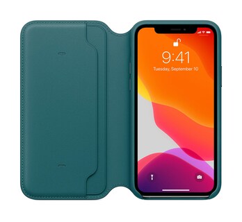 Foto 4 | Funda Tipo Folio de Piel Para Apple Iphone 11 Pro Peacock - Venta Internacional