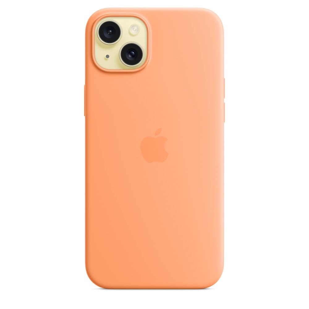 Foto 4 pulgar | Funda Para Teléfono Apple Iphone 15 Plus De Silicona Con Magsafe Orange - Venta Internacional.