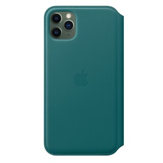 Foto 1 | Funda Tipo Libro De Piel Para Apple Iphone 11 Pro Max Diseño De Pavo Real - Venta Internacional