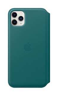 Foto 2 | Funda Tipo Libro De Piel Para Apple Iphone 11 Pro Max Diseño De Pavo Real - Venta Internacional