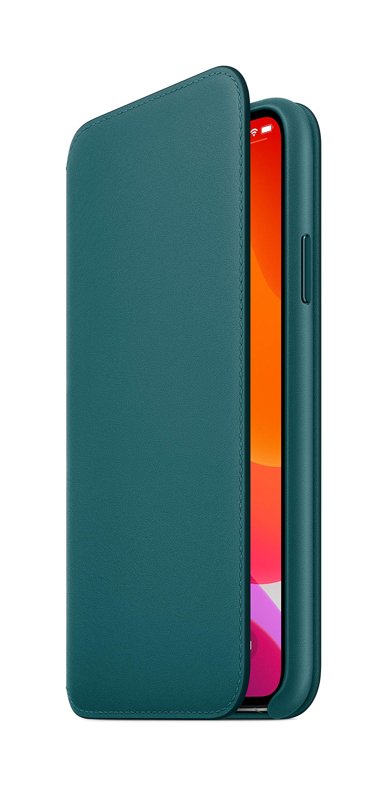 Foto 6 pulgar | Funda Tipo Libro De Piel Para Apple Iphone 11 Pro Max Diseño De Pavo Real - Venta Internacional