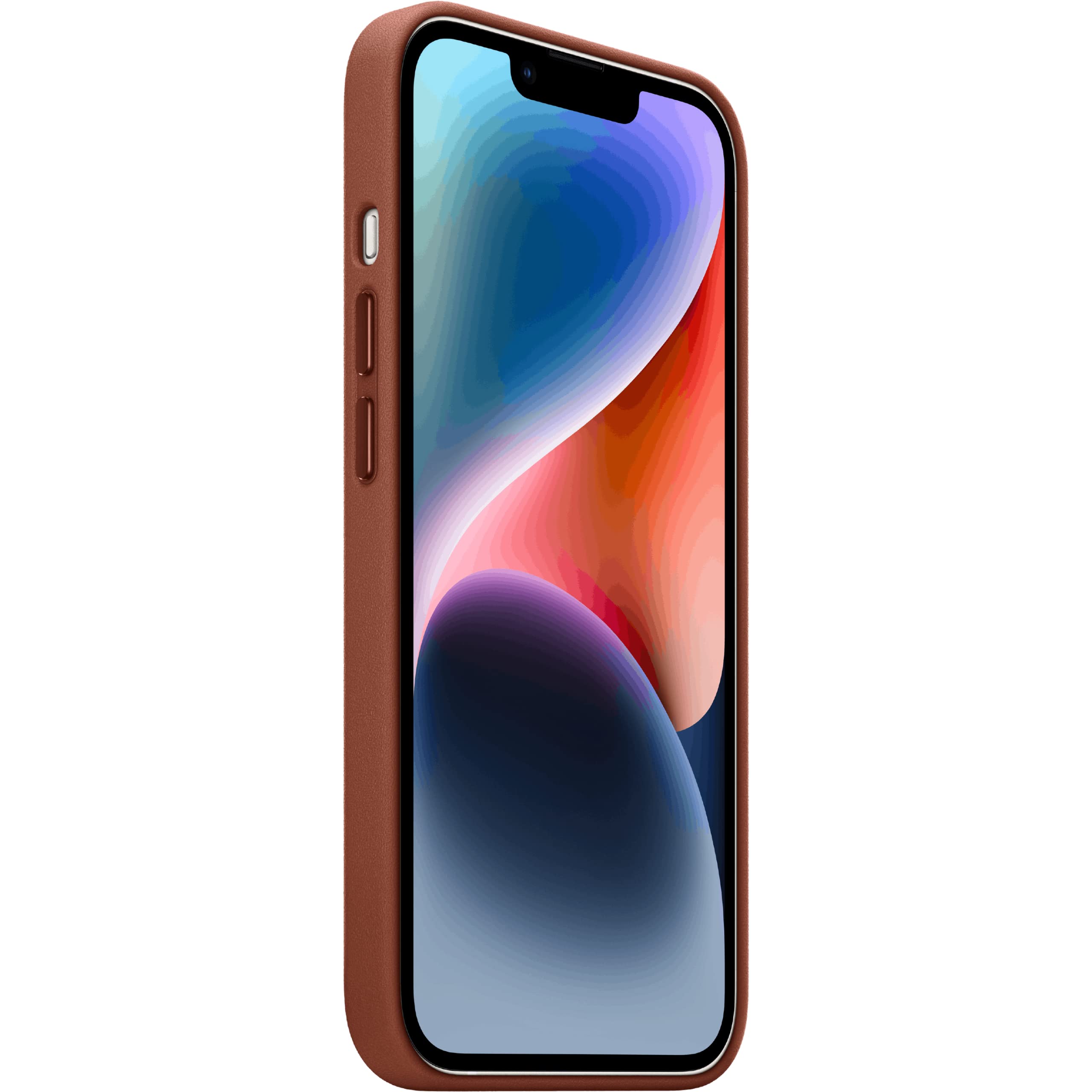 Foto 4 pulgar | Funda De Piel Para Apple Iphone 14 Plus Con Magsafe, Color Ámbar - Venta Internacional.