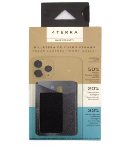 Tarjetero Para Celular Negro