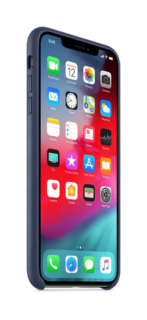 Foto 4 pulgar | Funda de Piel Azul Medianoche para iPhone XS Max - Venta Internacional
