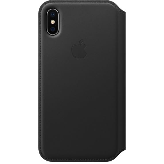 Foto 3 pulgar | Funda para Apple iPhone X Leather Folio Black - Venta Internacional