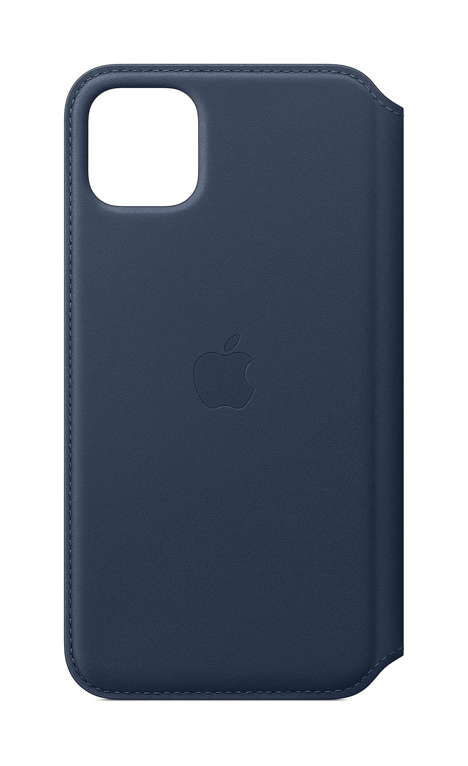 Funda De Piel Tipo Folio Para Apple Iphone 11 Pro Max Azul - Venta Internacional