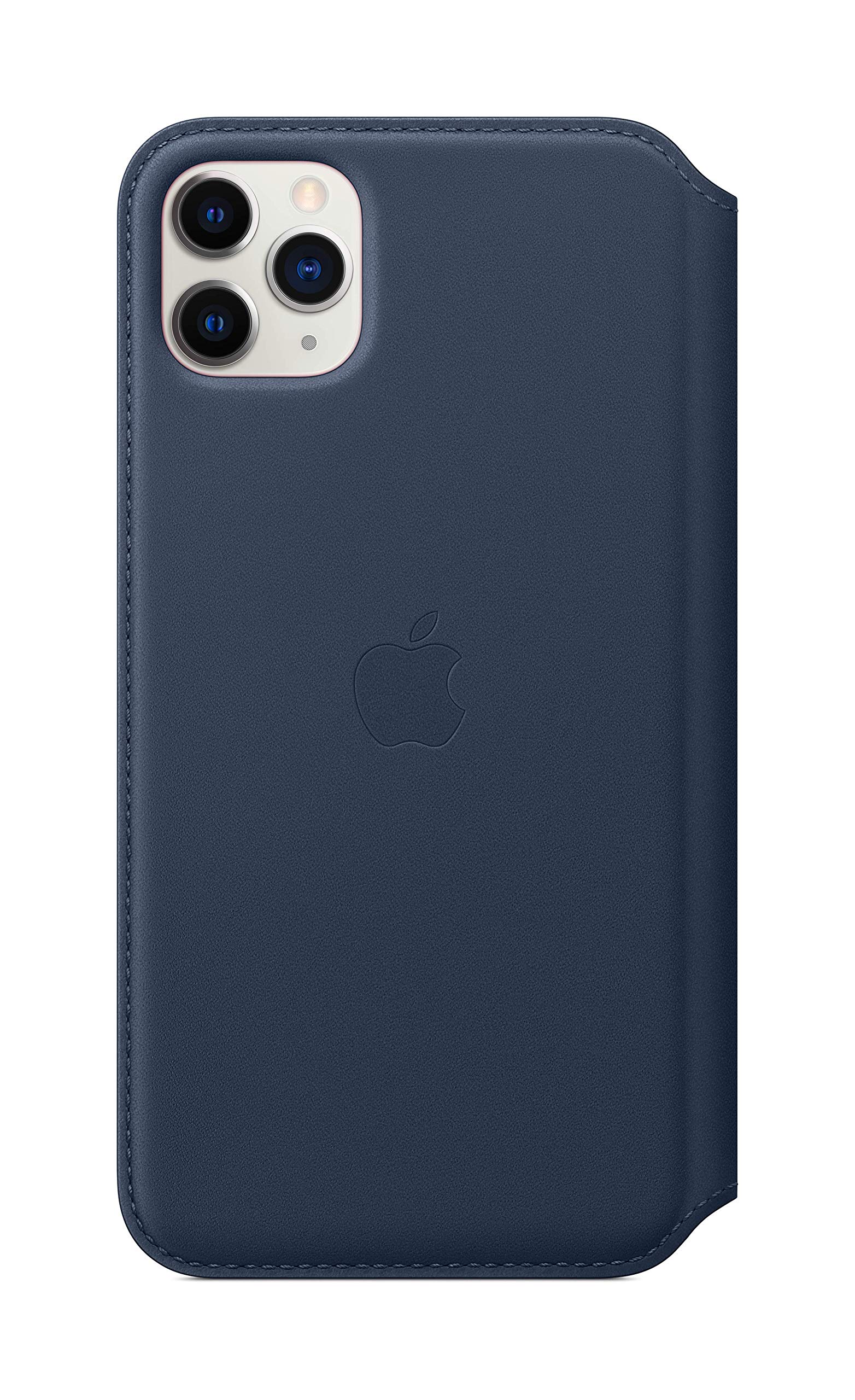 Foto 3 pulgar | Funda De Piel Tipo Folio Para Apple Iphone 11 Pro Max Azul - Venta Internacional