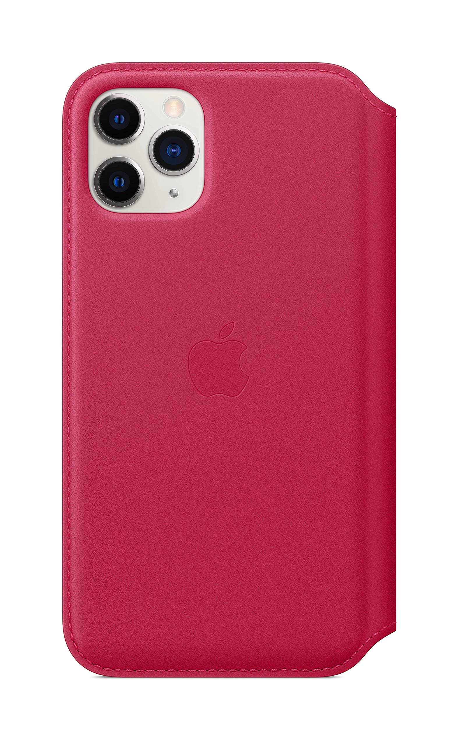 Foto 3 pulgar | Funda de Piel Para Apple Iphone 11 Pro Diseño Folio Frambuesa - Venta Internacional