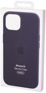 Foto 1 | Funda para Teléfono Apple iPhone 15 de Silicona con Magsafe Negro - Venta Internacional