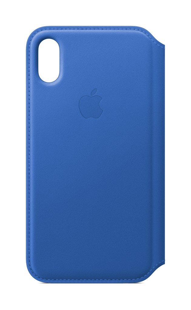 Funda de Piel Azul Eléctrico para iPhone X - Venta Internacional
