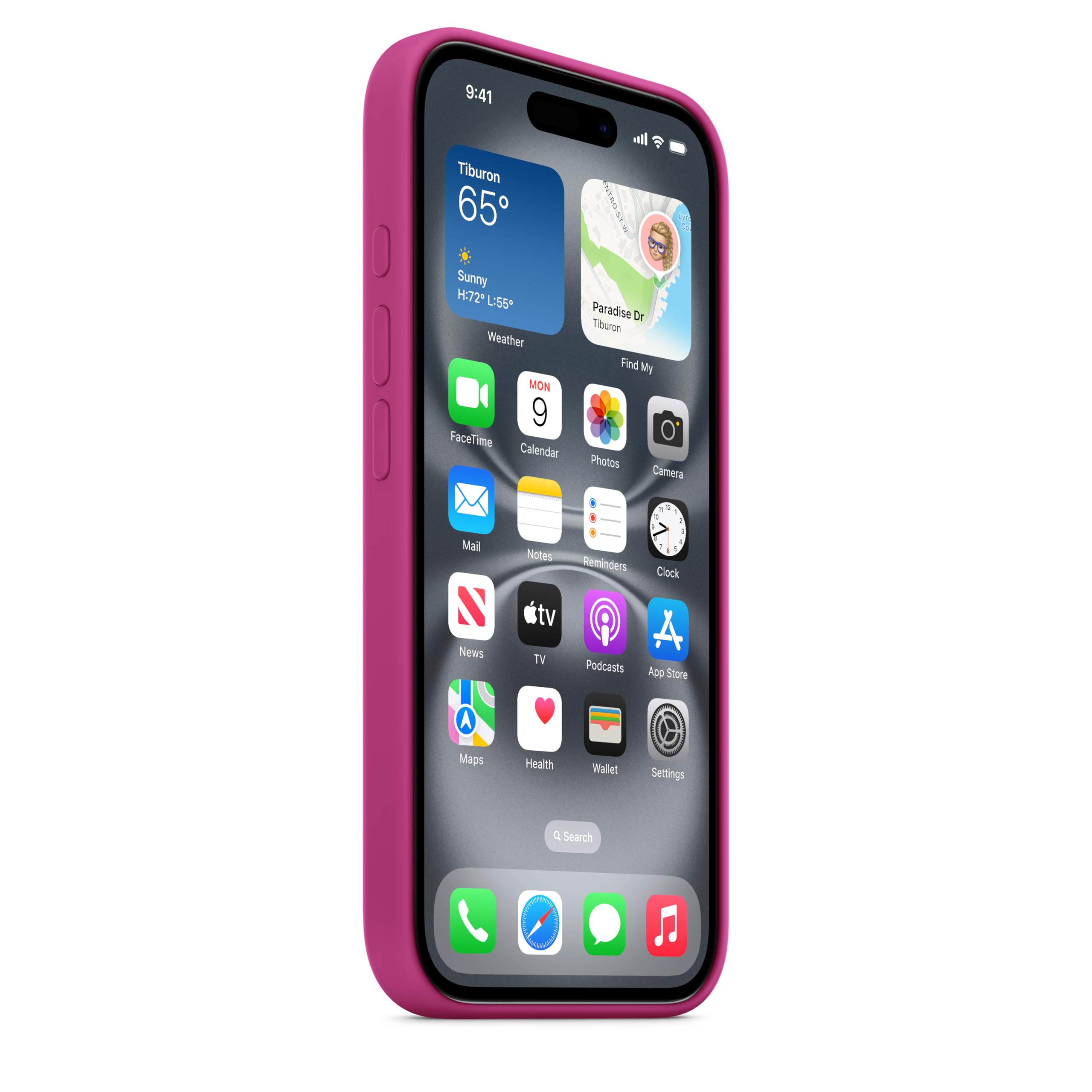 Foto 6 pulgar | Funda De Silicona Para Apple Iphone 16 Con Magsafe Fucsia - Venta Internacional.