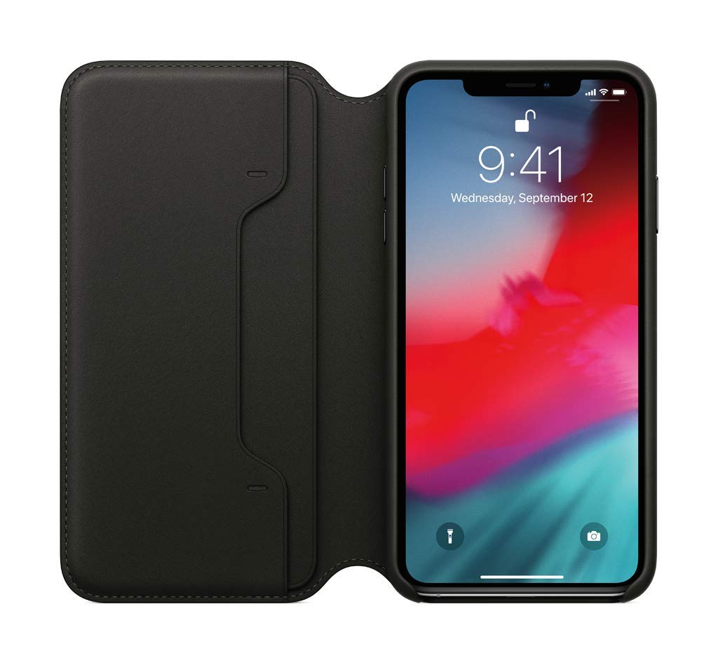Foto 4 pulgar | Funda de Piel Negro para iPhone XS Max - Venta Internacional