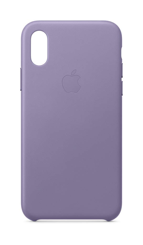 Funda de Piel Apple Lila para iPhone XS - Venta Internacional