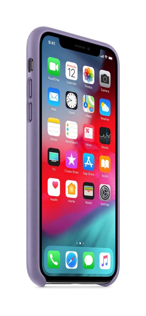 Foto 4 pulgar | Funda de Piel Apple Lila para iPhone XS - Venta Internacional