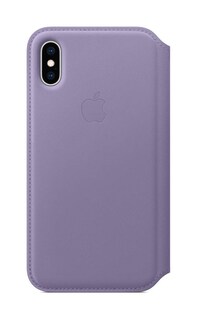 Foto 2 | Funda Tipo Libro De Piel Para Iphone Xs Apple Lila - Venta Internacional