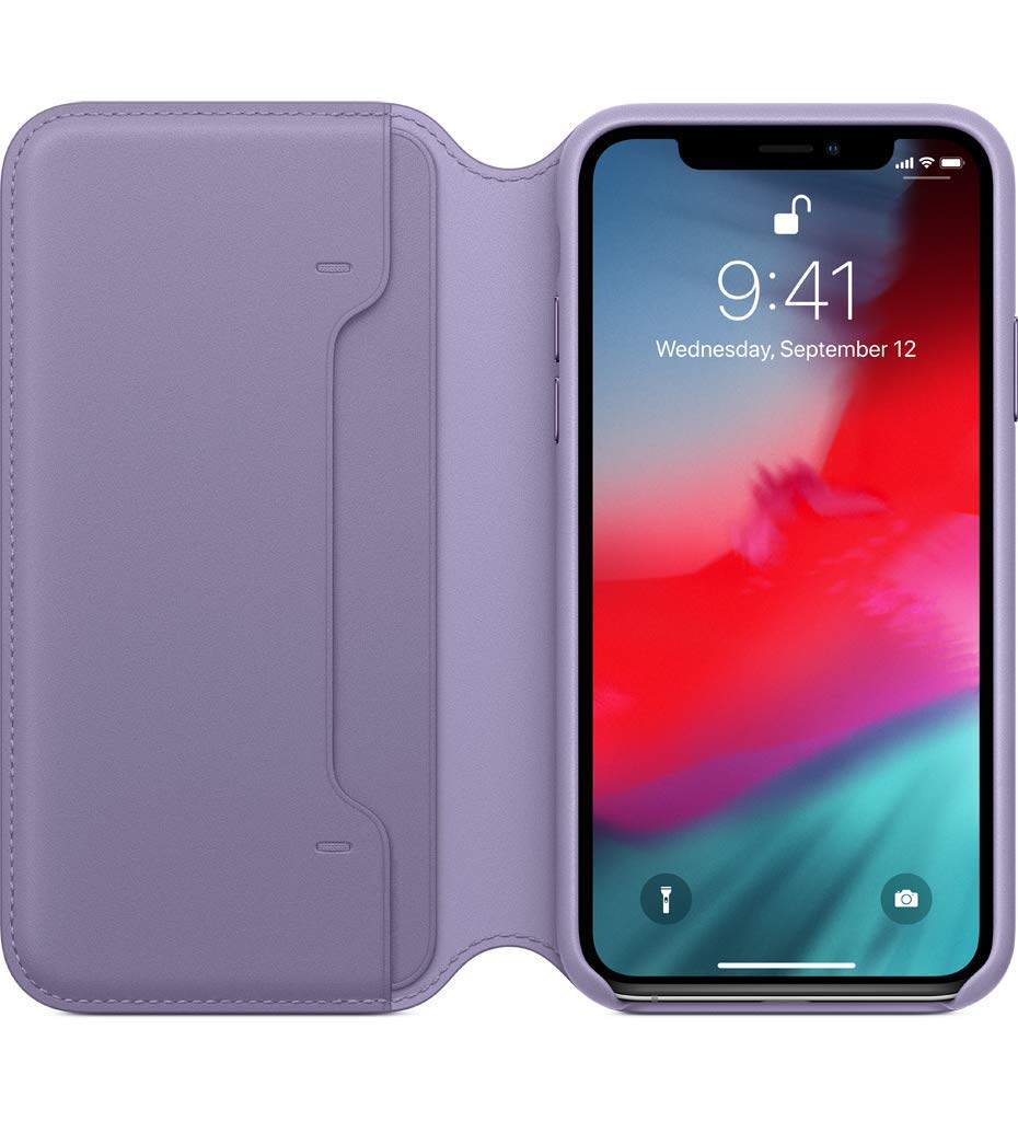 Foto 4 pulgar | Funda Tipo Libro De Piel Para Iphone Xs Apple Lila - Venta Internacional