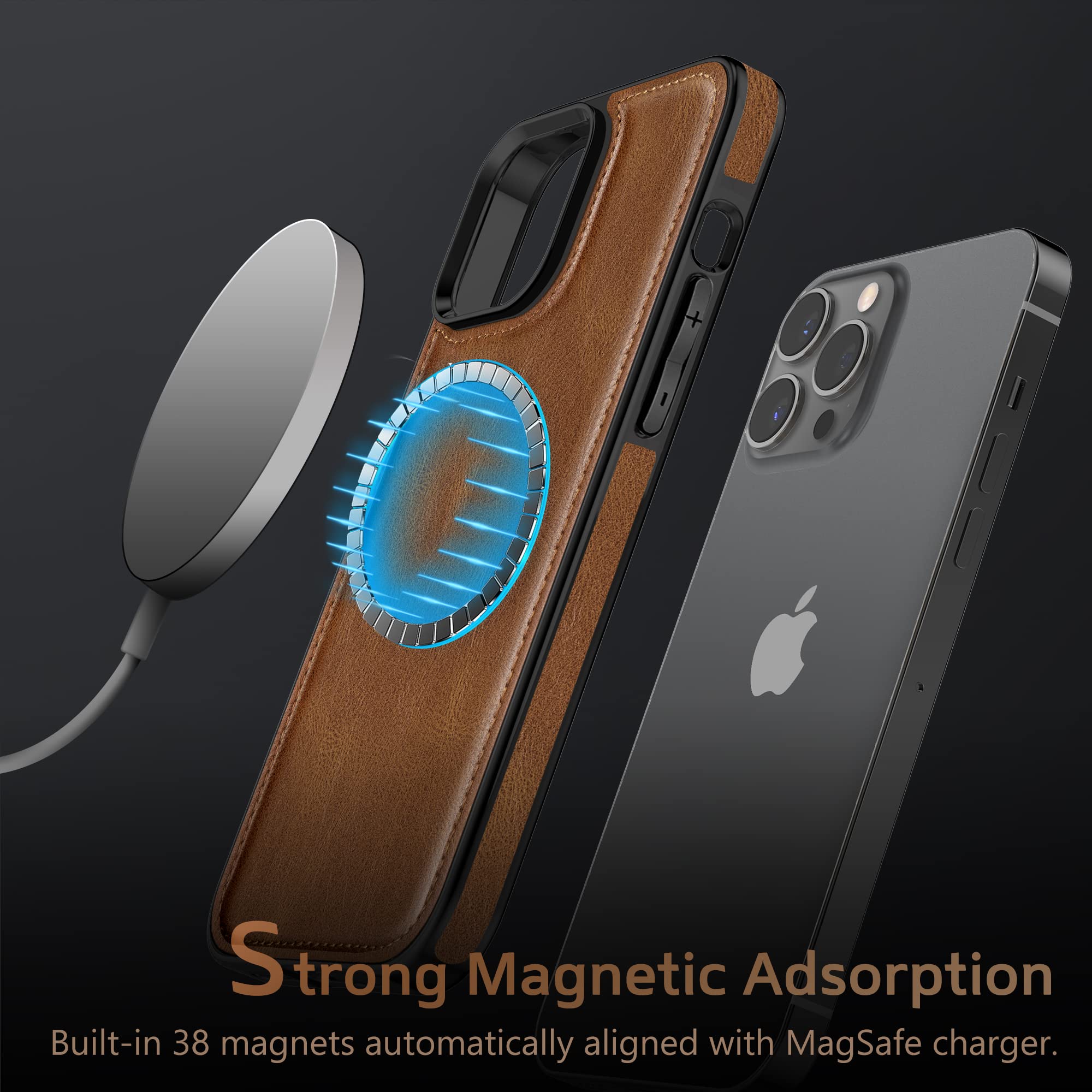 Foto 4 pulgar | Funda De Teléfono Lohasic Compatible Con Iphone 14 Pro Max Con Protección Magnética - Venta Internacional.