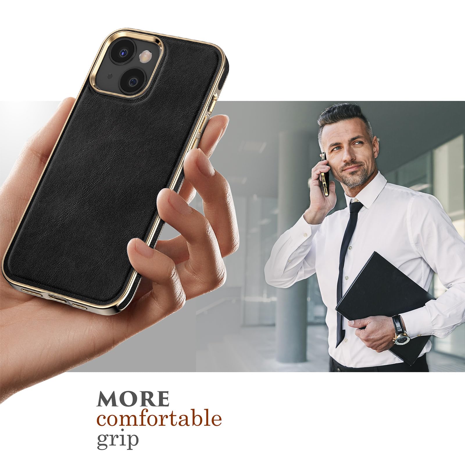 Foto 6 | Funda De Piel Sintética Lohasic Para Iphone 14, 6.1 Pulgadas, 5g 2022, Negra - Venta Internacional.
