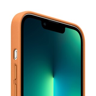 Foto 2 | Funda De Piel Para Apple Iphone 13 Pro Con Magsafe, Color Marrón Dorado - Venta Internacional.