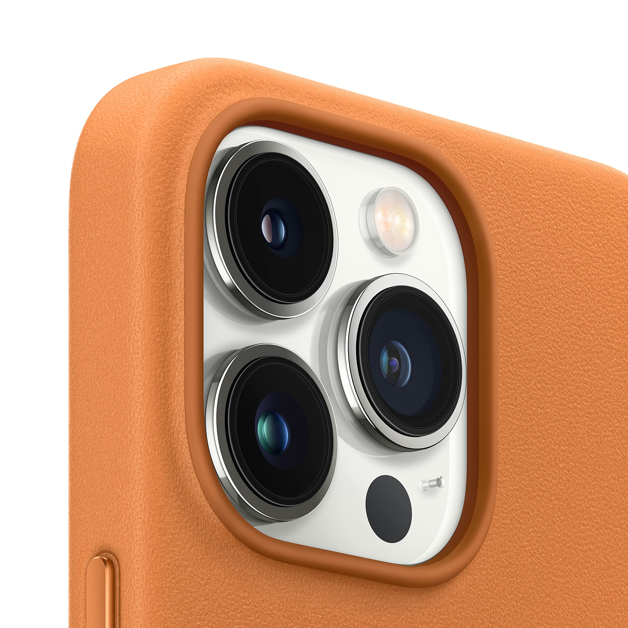 Foto 4 pulgar | Funda De Piel Para Apple Iphone 13 Pro Con Magsafe, Color Marrón Dorado - Venta Internacional.