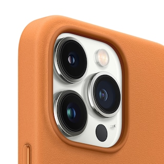 Foto 3 | Funda De Piel Para Apple Iphone 13 Pro Con Magsafe, Color Marrón Dorado - Venta Internacional.