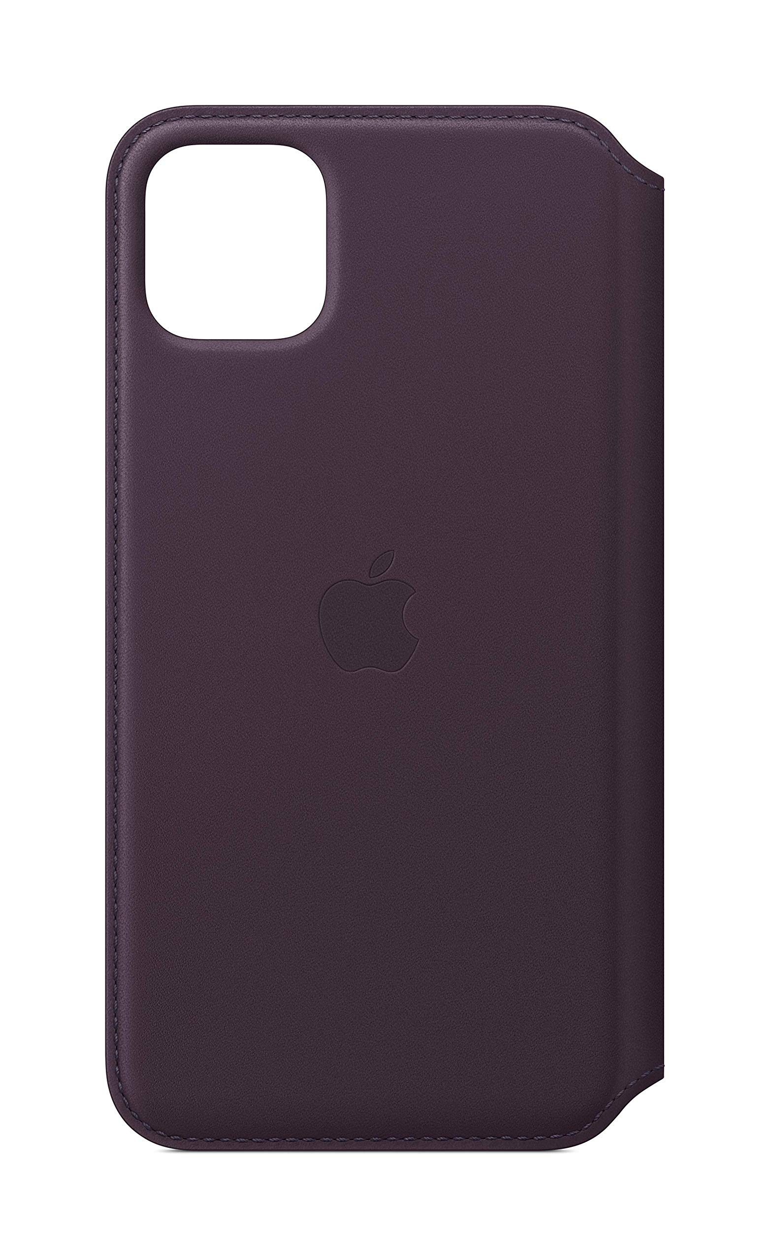 Foto 2 pulgar | Funda Tipo Libro De Piel Para Apple Iphone 11 Pro Max Berenjena - Venta Internacional