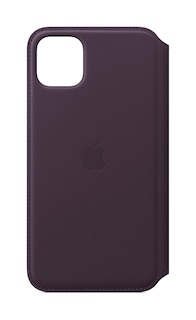 Foto 1 | Funda Tipo Libro De Piel Para Apple Iphone 11 Pro Max Berenjena - Venta Internacional