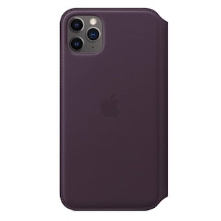 Foto 2 | Funda Tipo Libro De Piel Para Apple Iphone 11 Pro Max Berenjena - Venta Internacional