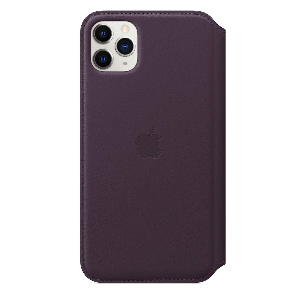 Foto 4 pulgar | Funda Tipo Libro De Piel Para Apple Iphone 11 Pro Max Berenjena - Venta Internacional