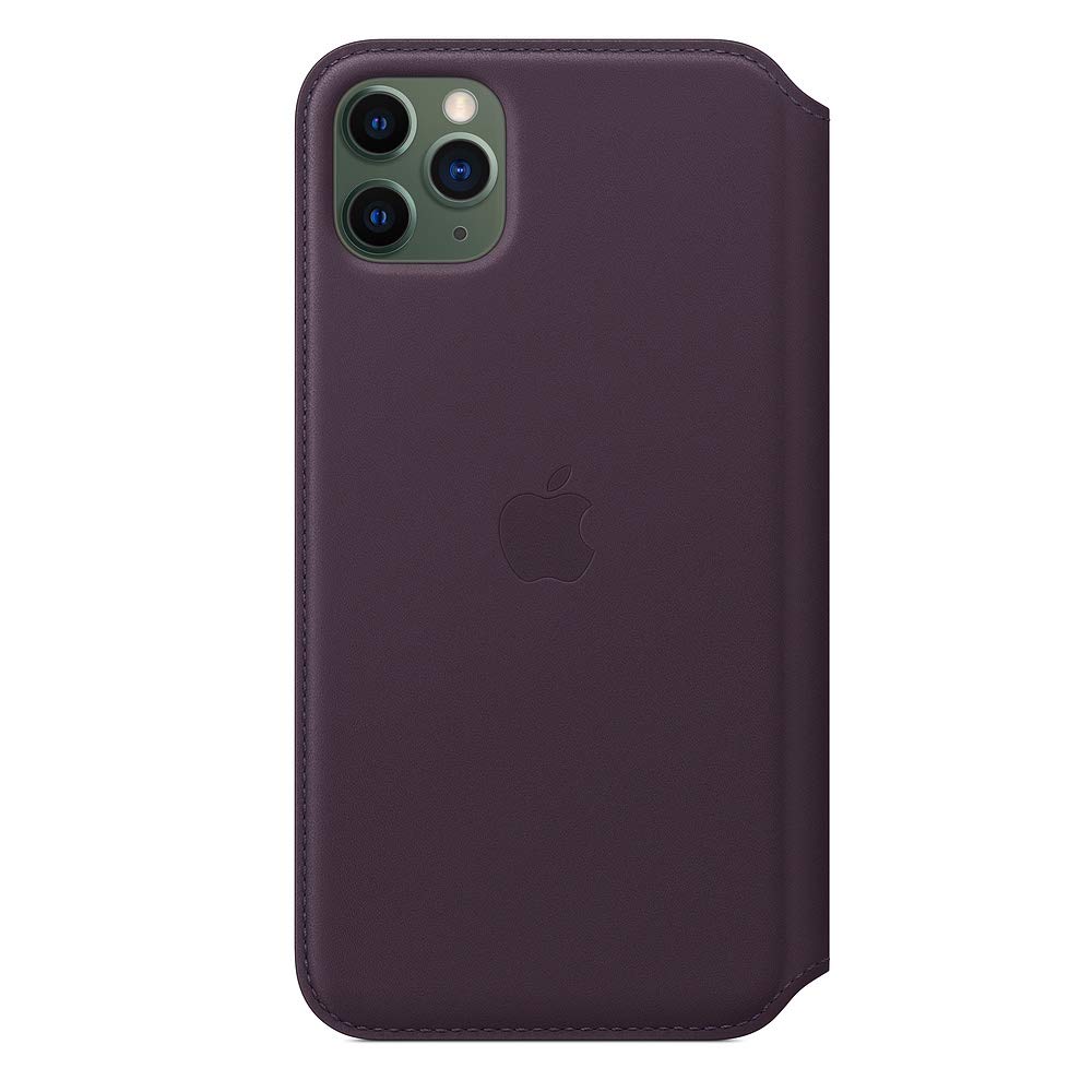 Foto 5 pulgar | Funda Tipo Libro De Piel Para Apple Iphone 11 Pro Max Berenjena - Venta Internacional