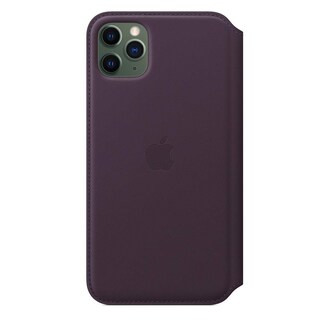 Foto 4 | Funda Tipo Libro De Piel Para Apple Iphone 11 Pro Max Berenjena - Venta Internacional