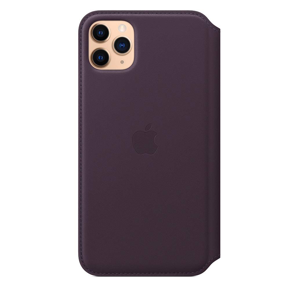 Foto 6 pulgar | Funda Tipo Libro De Piel Para Apple Iphone 11 Pro Max Berenjena - Venta Internacional